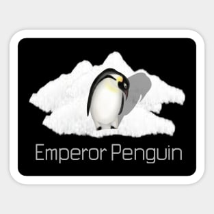 Emperor Penguin Labeled Sticker